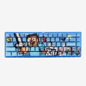 Mac Compatible Keyboard HG x Minecraft Basecamp 65HE Keyboard - Steve & Animals
