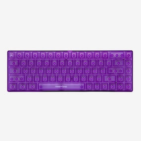 Higround Basecamp 65 Keyboard - AMETHYST (White Flame Switch) Keyboard Hobbyist