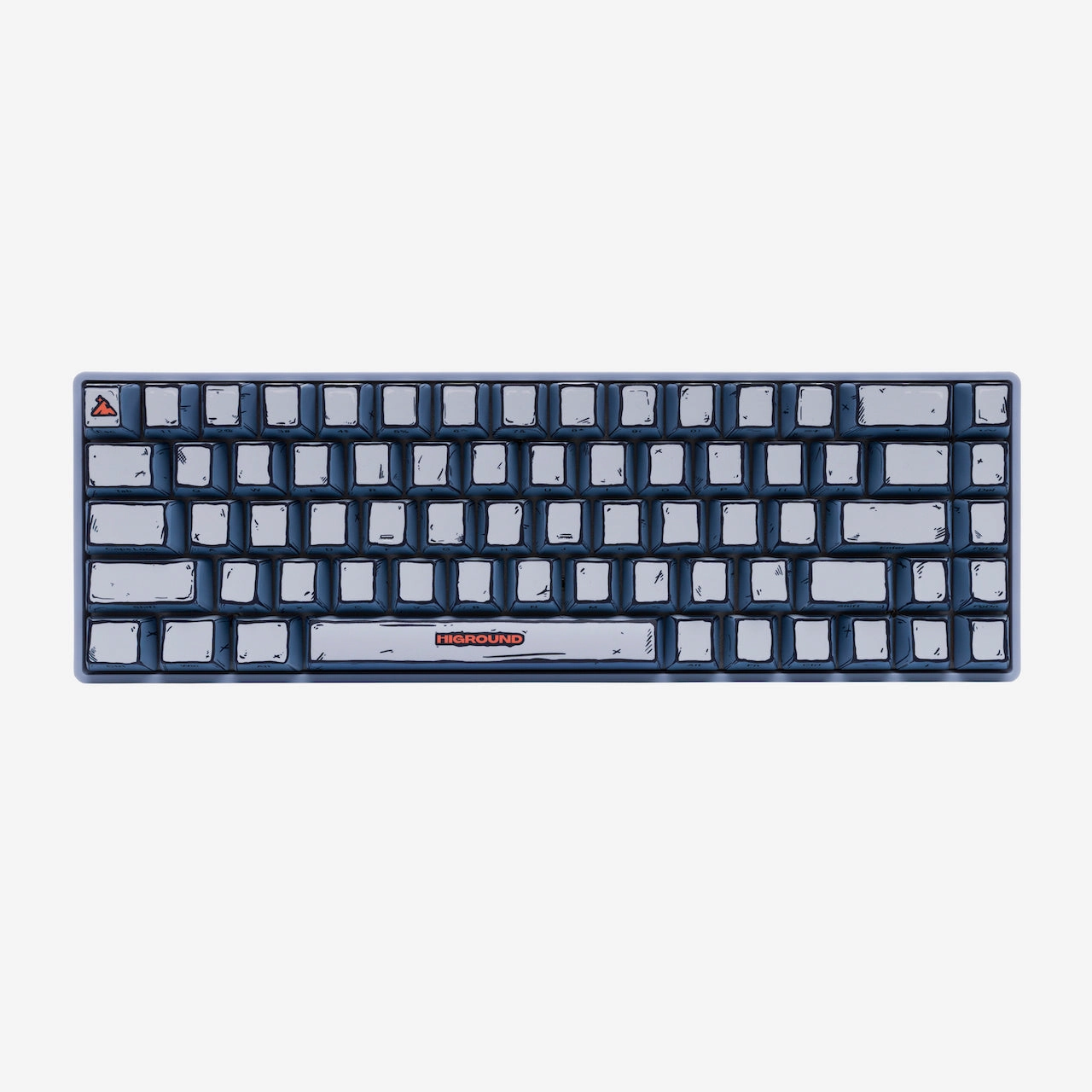 Silicone Pads Tactile Action Keys CELSHADE Basecamp 65  Keyboard - GRAY
