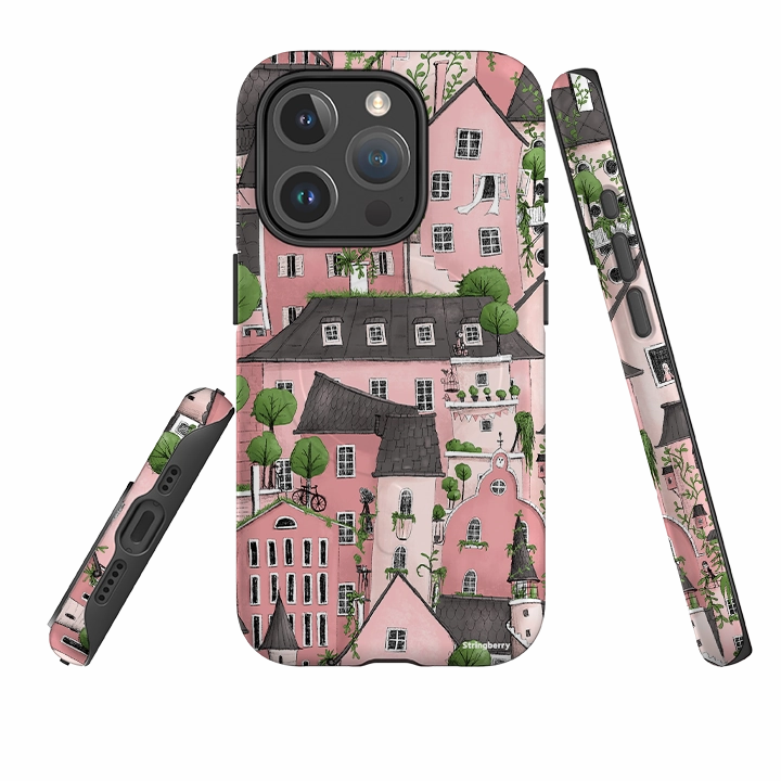 iPhone MagSafe Tough Case -  Pink City By Maja Lindberg Slim Edge