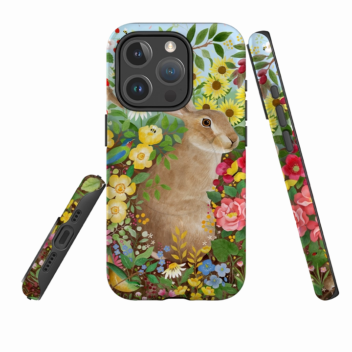 iPhone MagSafe Tough Case -  Rabbit Garden By Bex Parkin Protective Form Texture