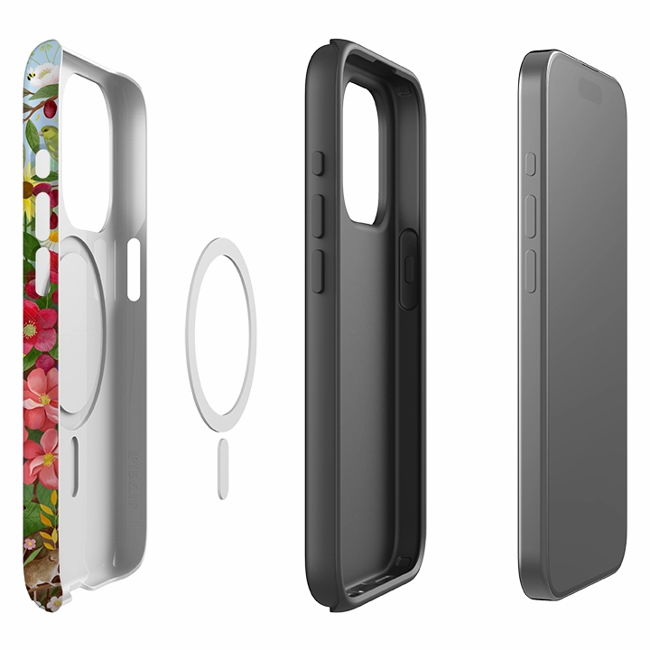 Stylish Detail Matte Feel iPhone MagSafe Tough Case -  Rabbit Garden By Bex Parkin