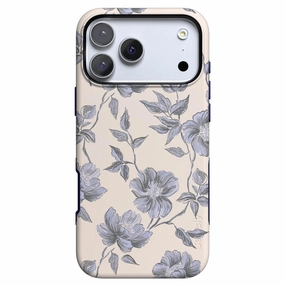 Ink & Iris | Vintage Floral Case Rugged Frame Premium Texture