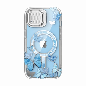 Smooth Outline iPhone 13 Cosmo Mag Case - Blue Fly