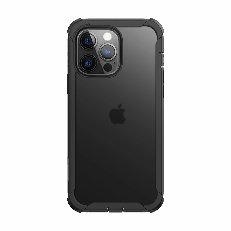 iPhone 13 Pro Max 6.7" (2021) Forza Full-Body Rugged Case with Screen Protector-Black Protective Texture Layer