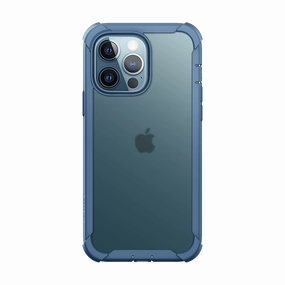 Compact Texture Vivid Pattern Design iPhone 13 Pro Max 6.7" (2021) Forza Full-Body Rugged Case with Screen Protector-Blue