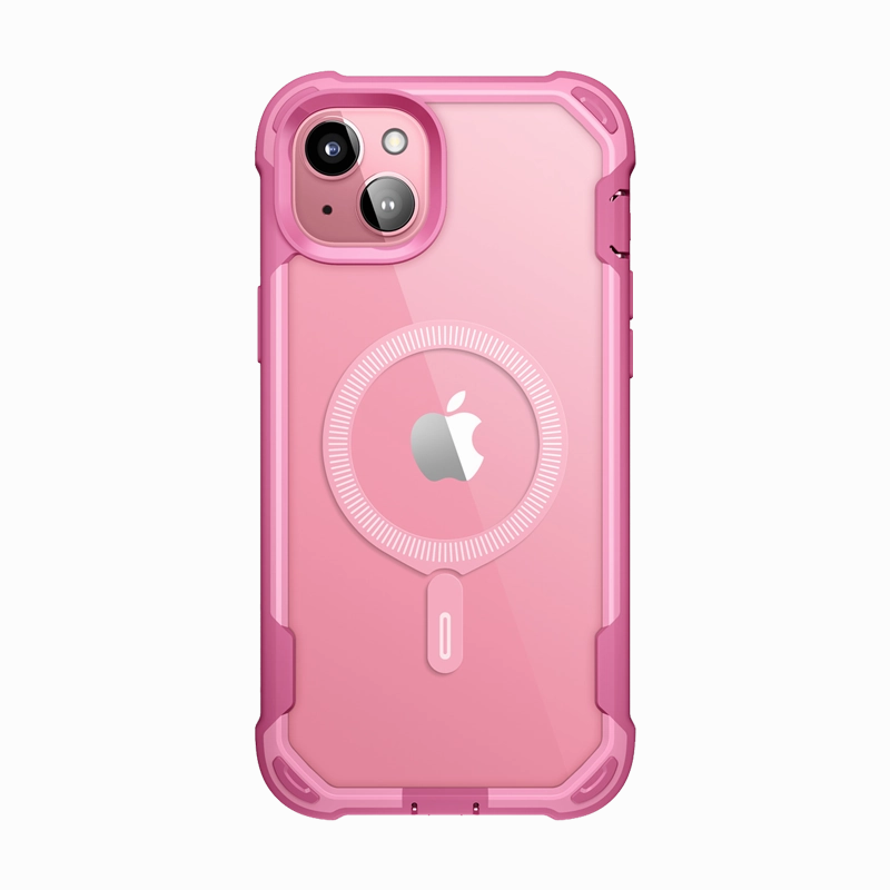 iPhone 14 Ares Mag Case - Pink Luxury Texture Premium Edge