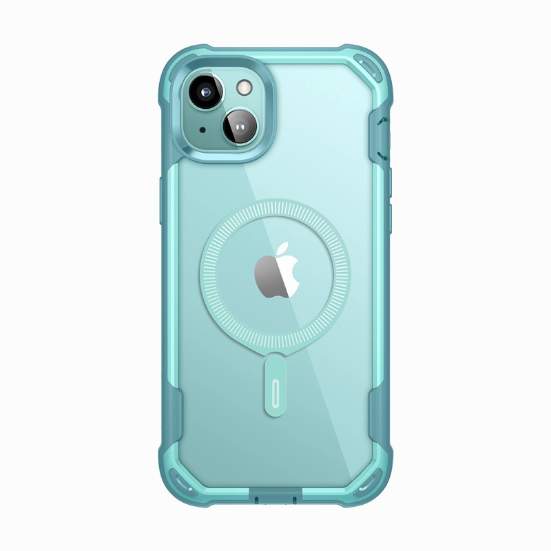 Rugged Texture Design Durable Finish iPhone 14 Ares Mag Case - SeaFoam