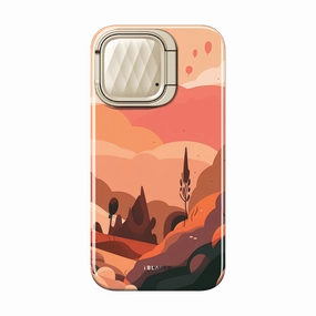 Slim Edge Grip Layer iPhone 14 Cosmo Mag Case - Mountain Sunset