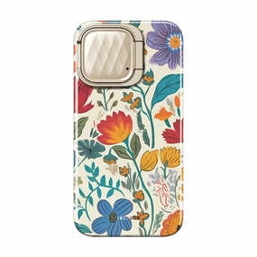 Durable Form Comfort Finish iPhone 14 Cosmo Mag Case - Rainbow Garden