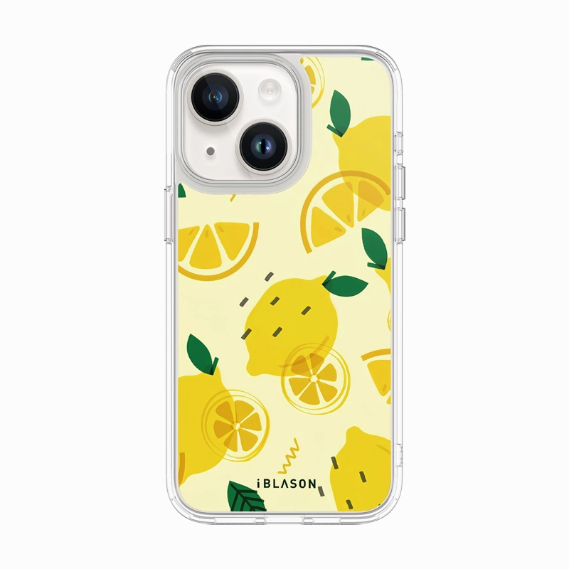 Smooth Shape iPhone 15 Plus Halo MagSafe Cute Phone Case - Lemonade