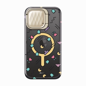 Flexible Edge Screen Bumper iPhone 15 Pro Cosmo Mag Case - Pacman