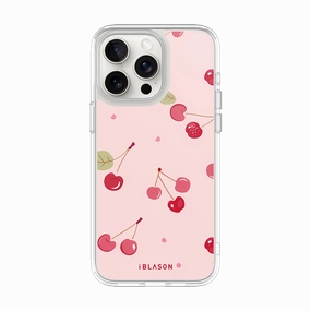 Premium Edge Non Slip iPhone 15 Pro Max Halo MagSafe Cute Phone Case - Cherry on Top