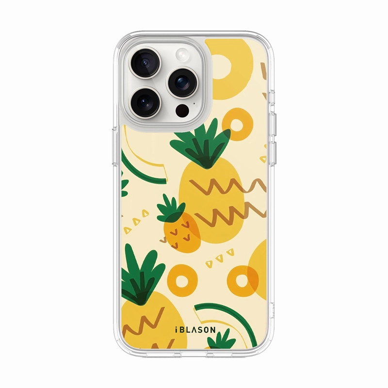 Gift Choice iPhone 15 Pro Max Halo MagSafe Cute Phone Case - Pineapple