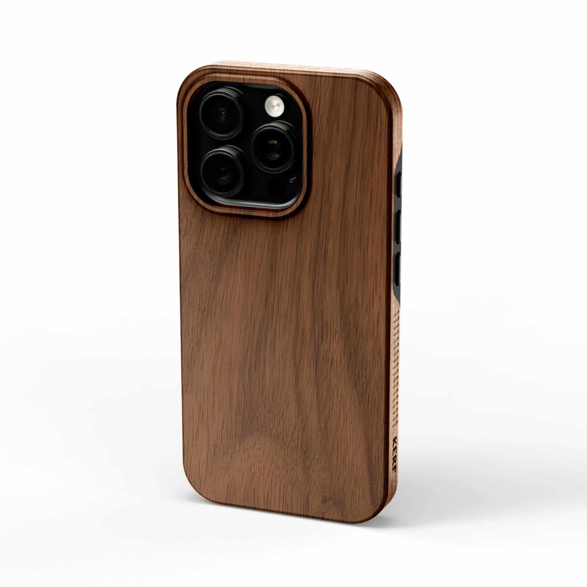 Minimal Build Texture Comfort Grip iPhone 16 Pro Solid Wood Case