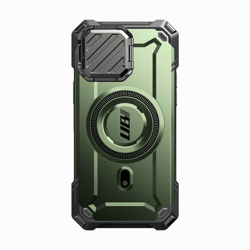 Comfort Fit Edge iPhone 16e  Unicorn Beetle MAG XT MagSafe Case-Dark Green