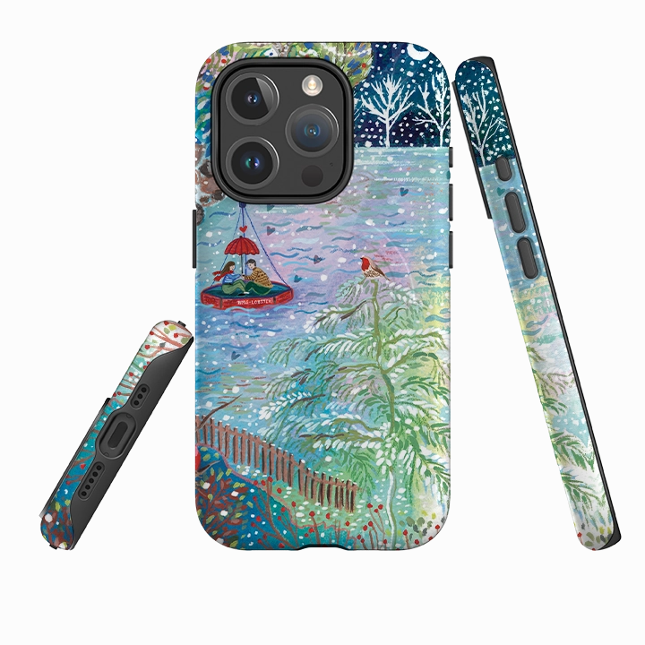 Durable Build iPhone MagSafe Tough Case - A Wee Winter Harbour By Emma Frances Grant
