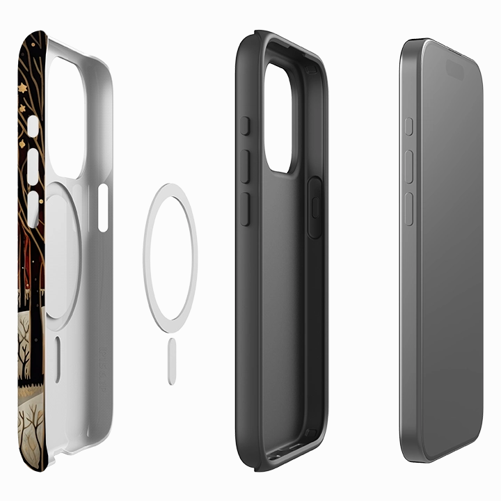 iPhone MagSafe Tough Case -  A Winter's Tale II Daily Carry Modern Design Texture