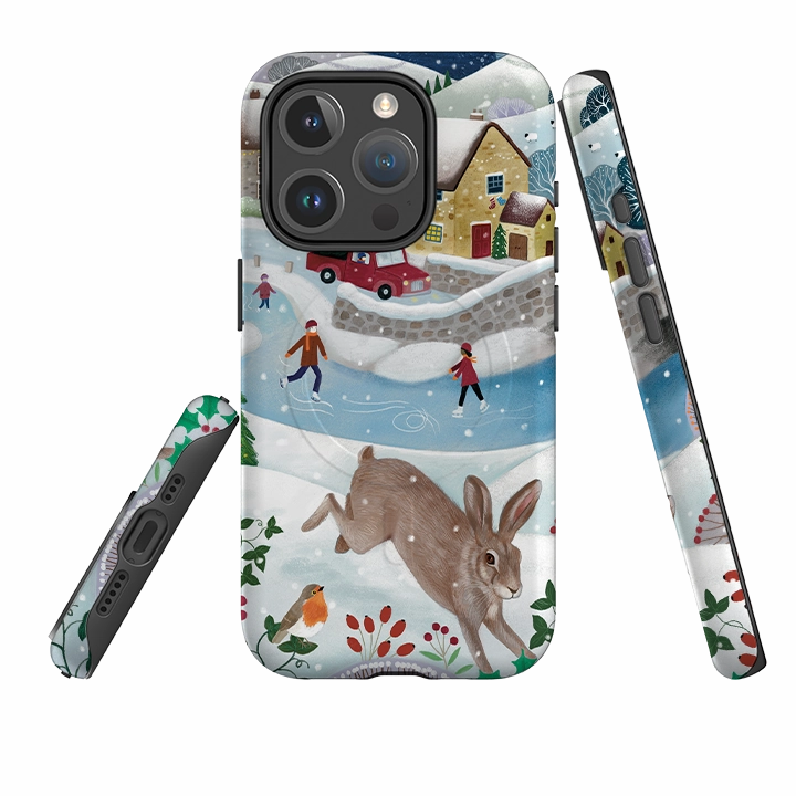 iPhone MagSafe Tough Case -  Advent Rabbit By Bex Parkin Premium Quality Hybrid Edge