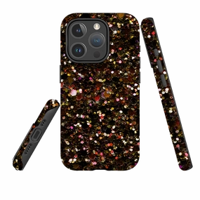 iPhone MagSafe Tough Case -  All That Glitters By Kitty Joseph (case does not glitter) Soft Edge Detail