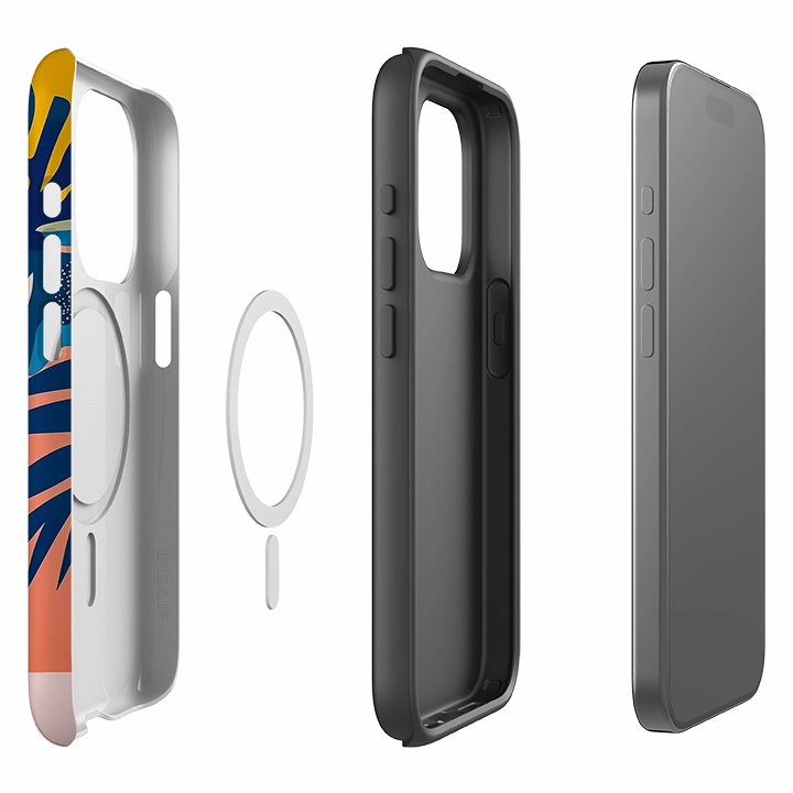 Transparent Shell iPhone MagSafe Tough Case - Amalfi