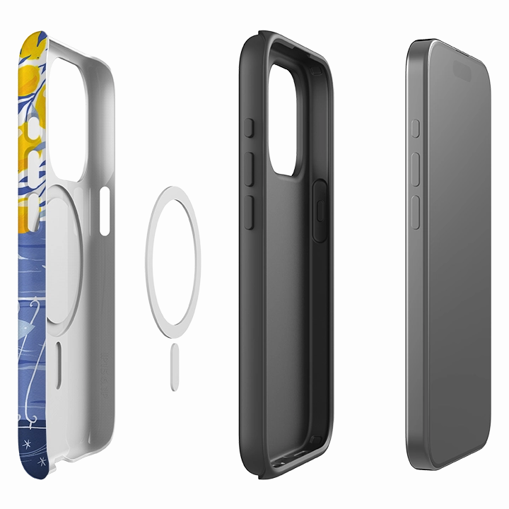 Matte Texture Layer Classic Design iPhone MagSafe Tough Case -  Amalfi Ride By Madalina Andronic