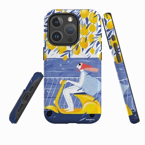 Polished Layer Comfort Fit Edge iPhone MagSafe Tough Case -  Amalfi Ride By Madalina Andronic