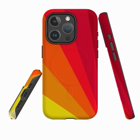 iPhone MagSafe Tough Case - Amber Fan By Kitty Joseph Polished Surface