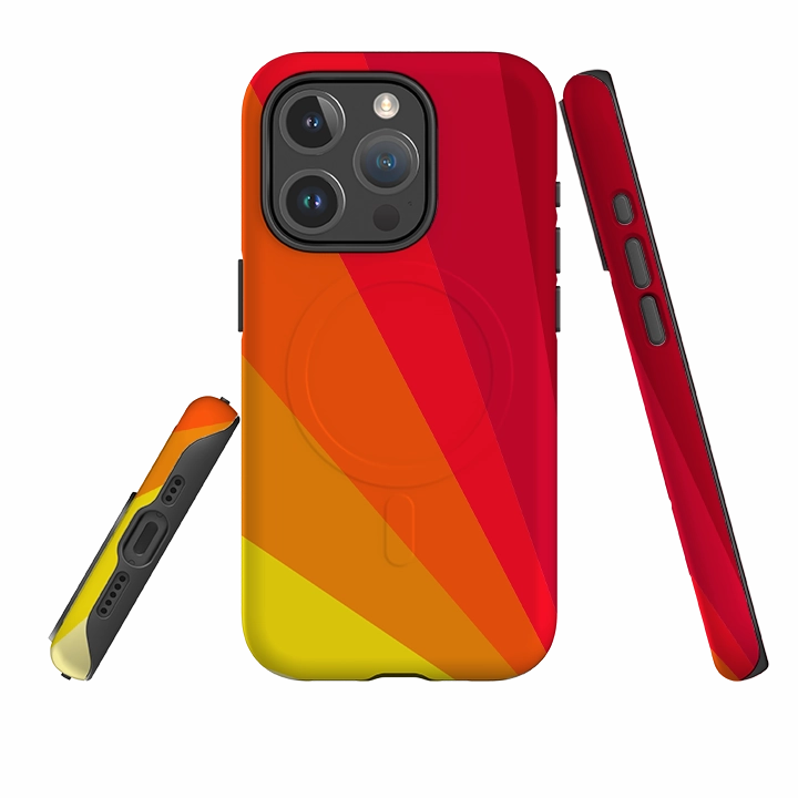 iPhone MagSafe Tough Case - Amber Fan By Kitty Joseph Polished Surface