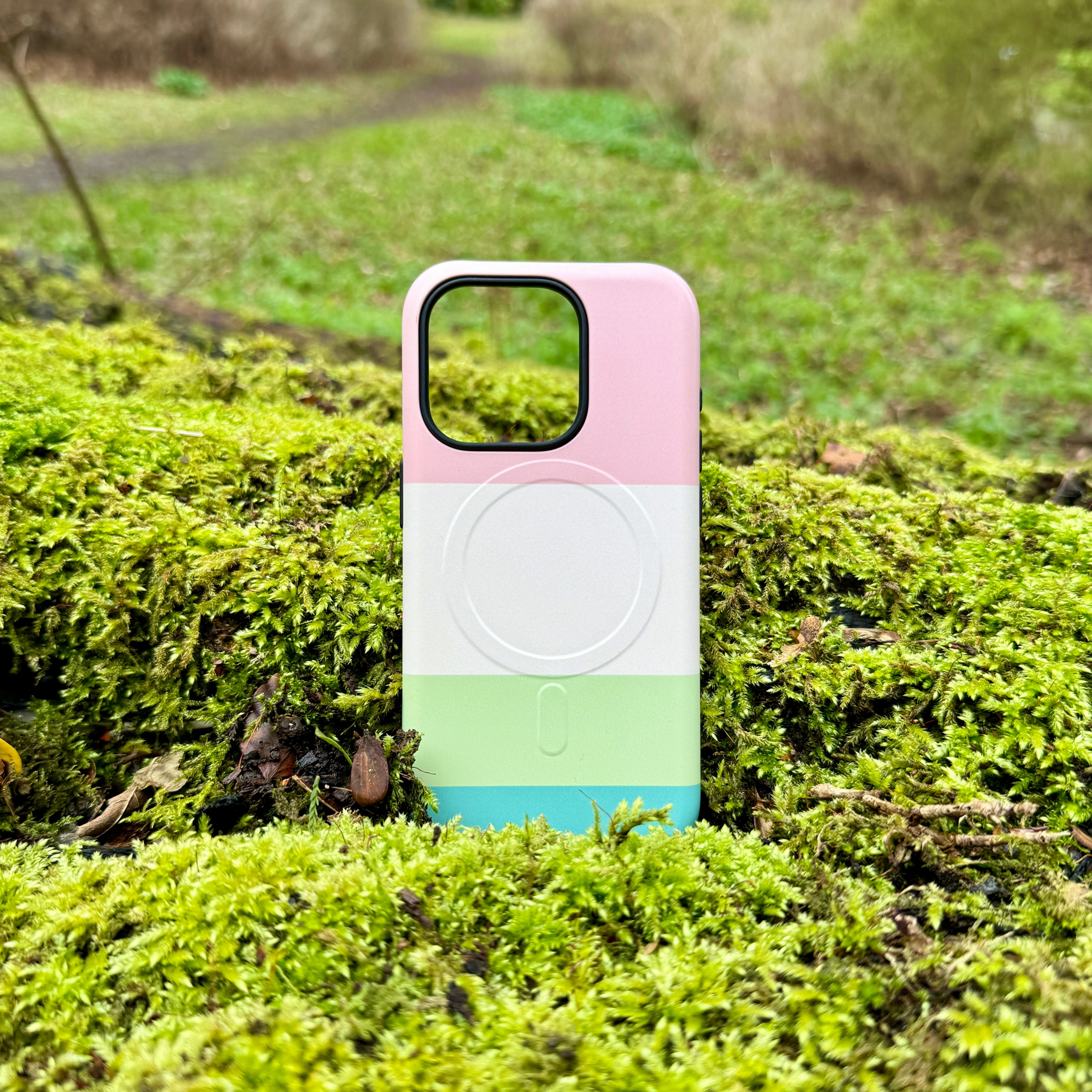 Sleek Texture iPhone MagSafe Tough Case -  Antalya Chroma