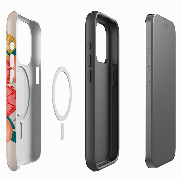 Classic Finish iPhone MagSafe Tough Case -  Apricots By Nina Pace