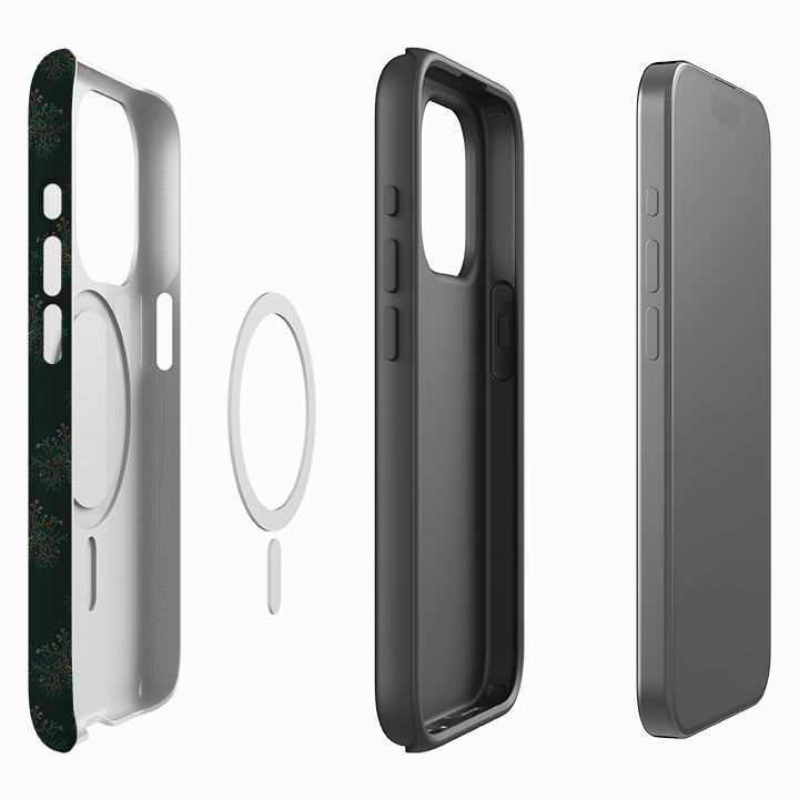 Hybrid Protection iPhone MagSafe Tough Case -  Arbor Dragon Pattern By Anna Stead