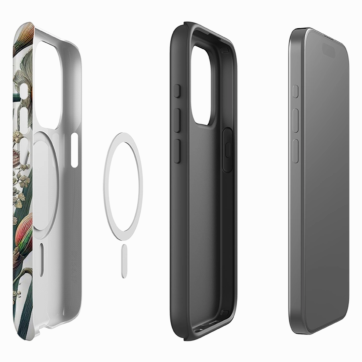 Gloss Surface iPhone MagSafe Tough Case - Ashford Floral