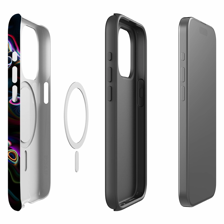 iPhone MagSafe Tough Case -  Astro Pop Minimal Pattern Texture Edge Shield