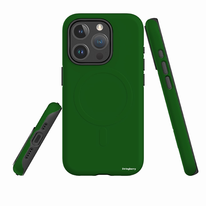 iPhone MagSafe Tough Case -  Athens Green Luxury Pattern Handheld device