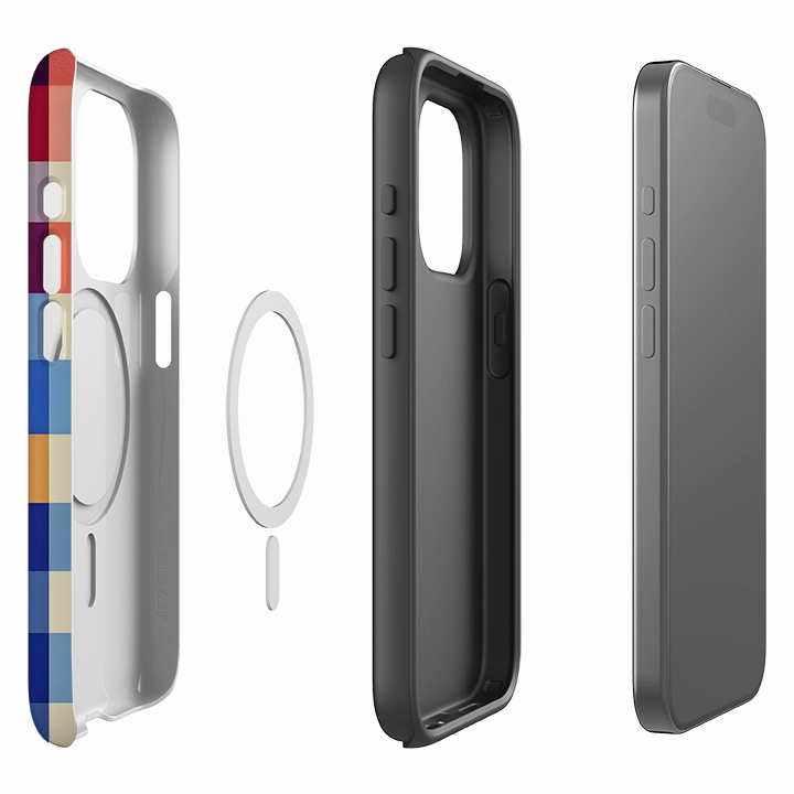 iPhone MagSafe Tough Case - Atlanta Gingham Protective Finish