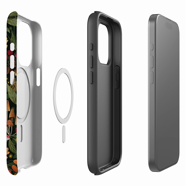 Refined Pattern Soft Surface Layer iPhone MagSafe Tough Case - Autumn Owl By Bex Parkin