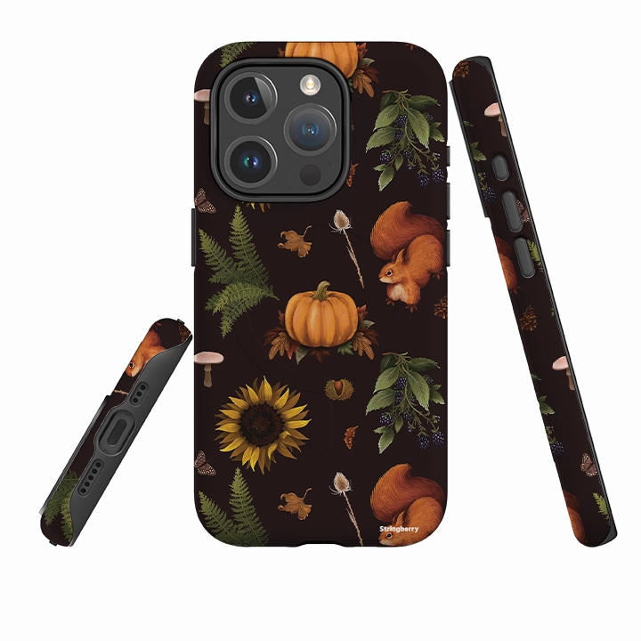 Hybrid Pattern Design iPhone MagSafe Tough Case - Autumn Pattern I By Anna Stead