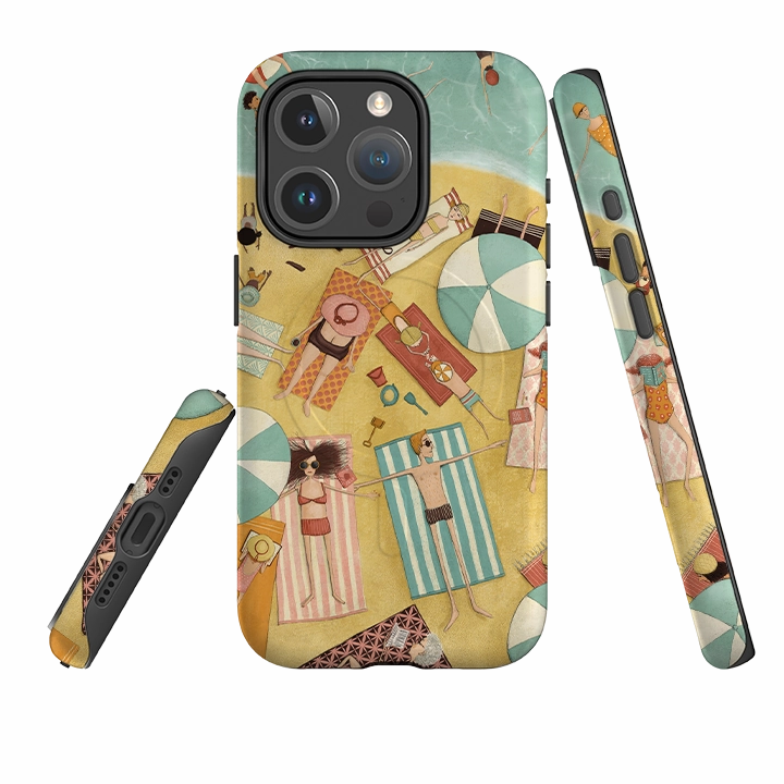Comfort Material iPhone MagSafe Tough Case - Beach Day By Maja Lindberg