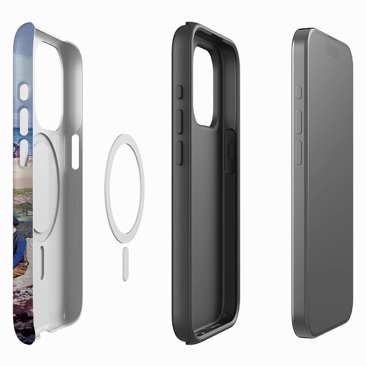 Rugged Build Texture Water Resistant iPhone MagSafe Tough Case -  Beach Life By Heritage