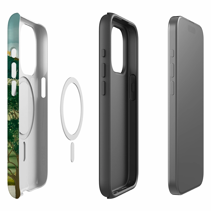 Rugged Surface Build Urban Texture iPhone MagSafe Tough Case -  Bee Hives By Katherine Quinn