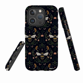 iPhone MagSafe Tough Case -  Bees By Jade Mosinski Matte Surface Design Minimal Build Texture