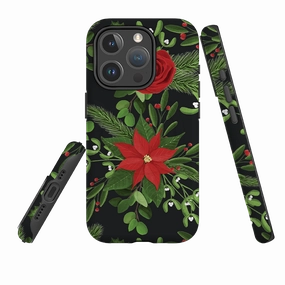 iPhone MagSafe Tough Case - Black White Plaid By Abby Jacobs Protective Edge Layer