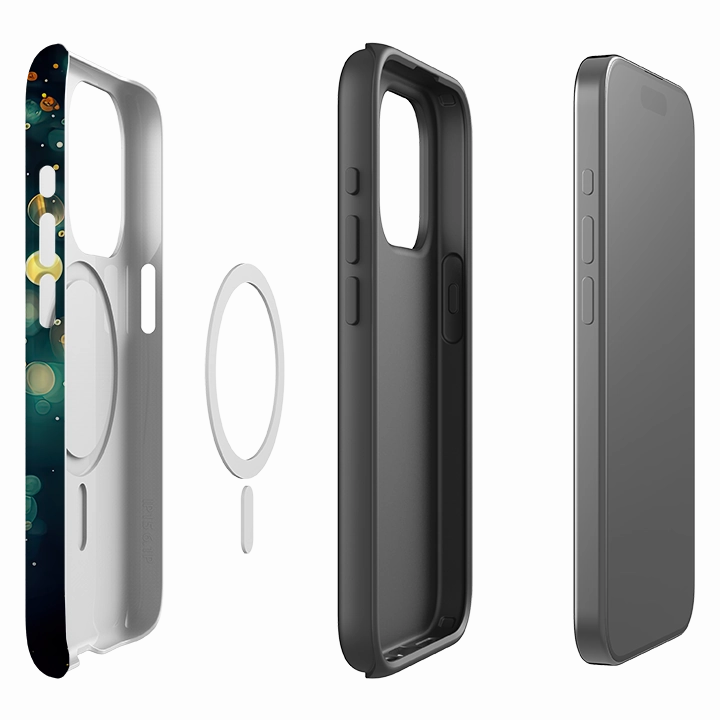 iPhone MagSafe Tough Case - Blue Drips II Durable Finish