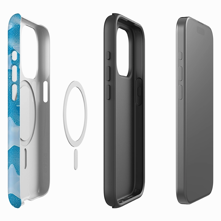 iPhone MagSafe Tough Case - Blue Stars I Lightweight Build Outdoor Use