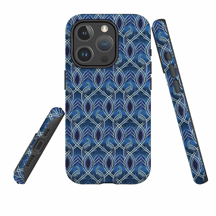 iPhone MagSafe Tough Case - Bluebirds By Cressida Bell Premium Texture Layer Protective Edge Layer