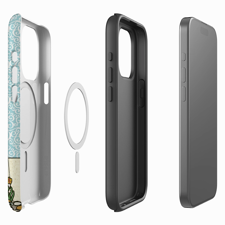 iPhone MagSafe Tough Case -  Boats At Rest By Amelia Bowman Shock Surface Layer Soft Touch