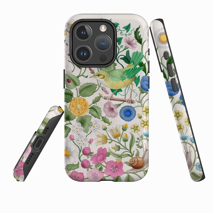 iPhone MagSafe Tough Case - Botanical Garden By Bex Parkin Durable Edge Texture