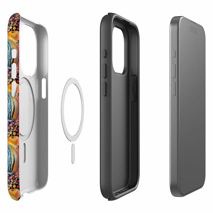 Transparent Look Hybrid Look iPhone MagSafe Tough Case - Branzi