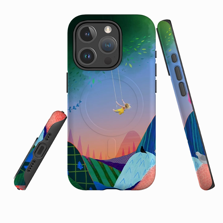 Pocket Safe Comfort Edge Layer iPhone MagSafe Tough Case -  Breathe By Mia Underwood